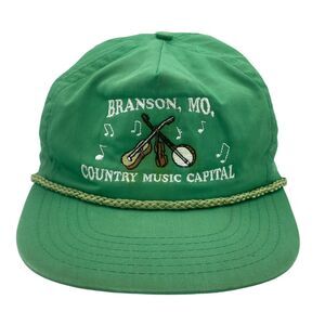 Vintage Branson MO Rope Trucker Hat Travel Vtg 80/90s